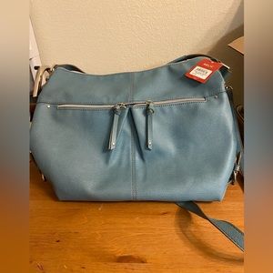 NWT Relic Finley hobo crossbody bag Smokey blue